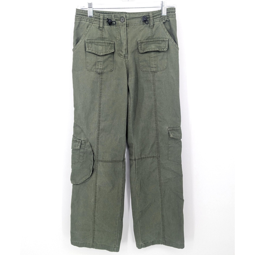 John Galt Cargo Pants Womens 28 Utility Pocket Relaxed Fit Outdoor Cotton Blend